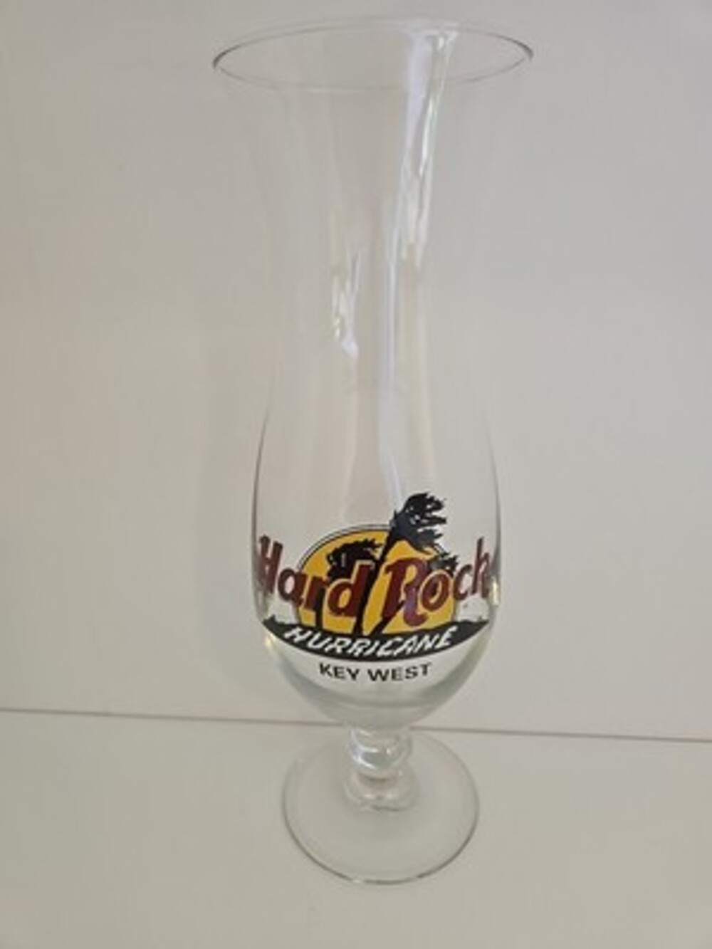 Hard Rock Cafe Vintage Key West Hurricane Glass Souvenir Collectible Rare 9.75”